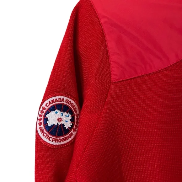 Canada Goose Windridge Wool Hoodie In Red/Rouge Size Small.
